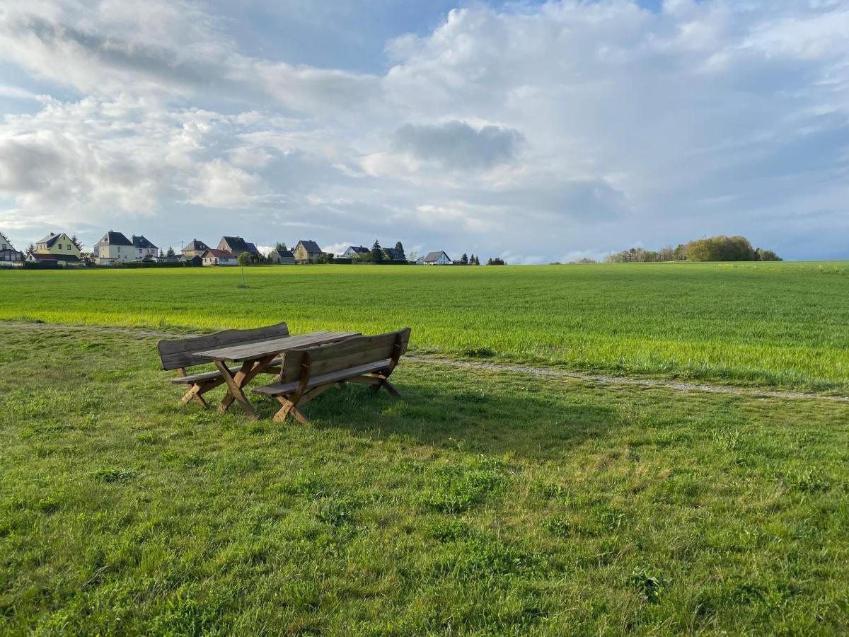 Ferienwohnungen am Feldrain - Gornau im Erzgebirge Zschopau Exterior foto